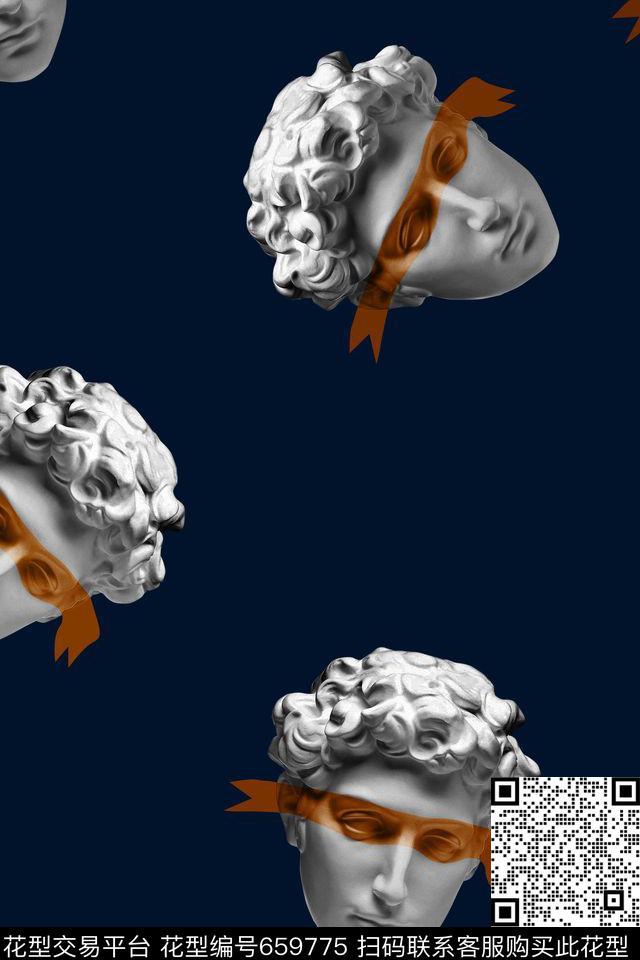 neilbarrett小卫石膏像个性前卫数码印花华亿平台下载（图片编号: 659775） - 瓦栏（Walan）