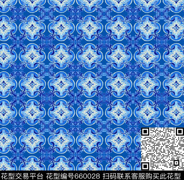 民族风格时尚女装时尚泳装瓷砖印花传统印花华亿平台下载（图片编号: 660028） - 瓦栏（Walan）