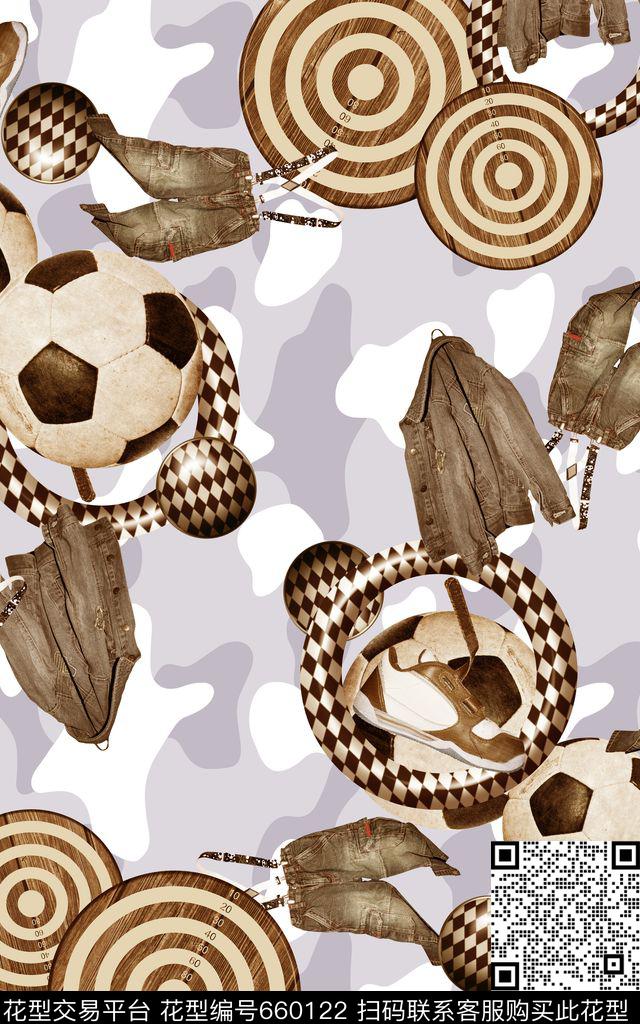 运动足球牛仔数码印花华亿平台下载（图片编号: 660122） - 瓦栏（Walan）