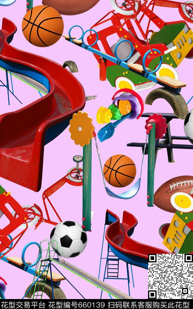 抽象运动器械篮球数码印花华亿平台下载（图片编号: 660139） - 瓦栏（Walan）