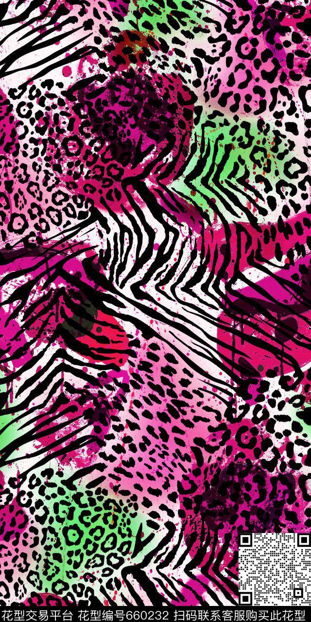洋阳---动物纹数码印花华亿平台下载（图片编号: 660232） - 瓦栏（Walan）