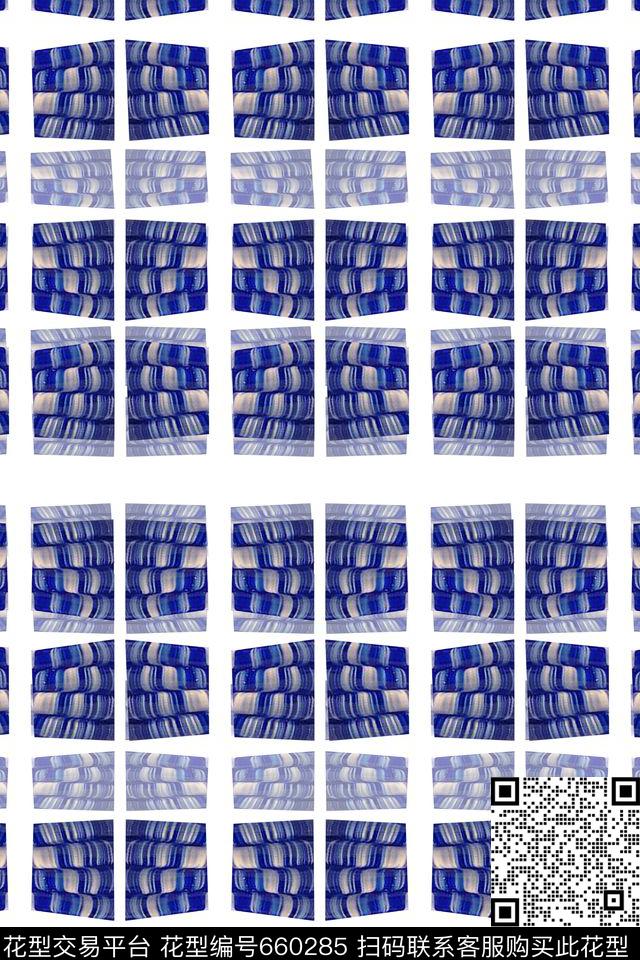 几何炫彩夏日风光泳装数码印花华亿平台下载（图片编号: 660285） - 瓦栏（Walan）