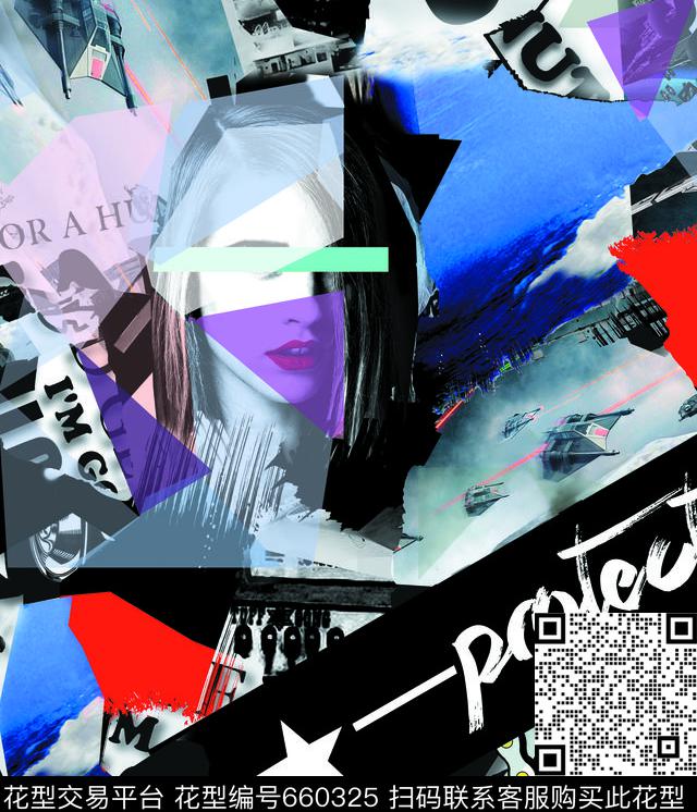 字母海洋机器人数码印花华亿平台下载（图片编号: 660325） - 瓦栏（Walan）