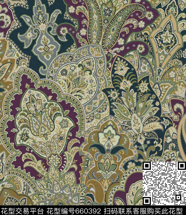 巴洛克传统印花华亿平台下载（图片编号: 660392） - 瓦栏（Walan）