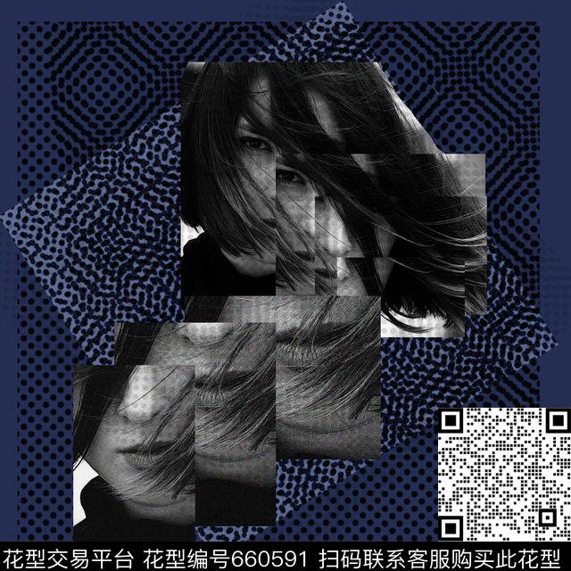 黑白几何华伦天奴valentino数码印花华亿平台下载（图片编号: 660591） - 瓦栏（Walan）