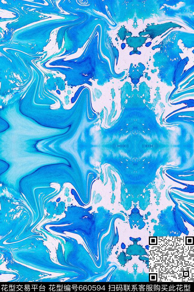 彩色不规则几何文艺复兴数码印花华亿平台下载（图片编号: 660594） - 瓦栏（Walan）