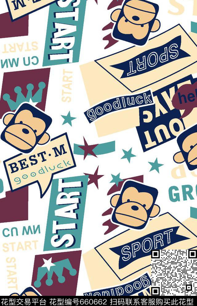 卡通传统印花婴幼童装传统印花华亿平台下载（图片编号: 660662） - 瓦栏（Walan）