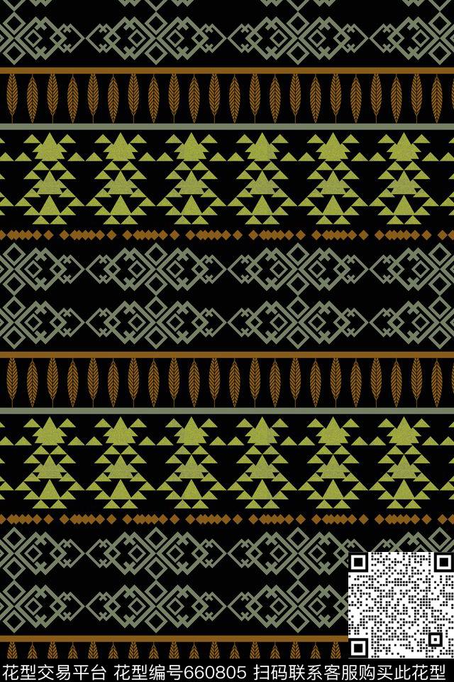 三角形传统叶子传统印花华亿平台下载（图片编号: 660805） - 瓦栏（Walan）
