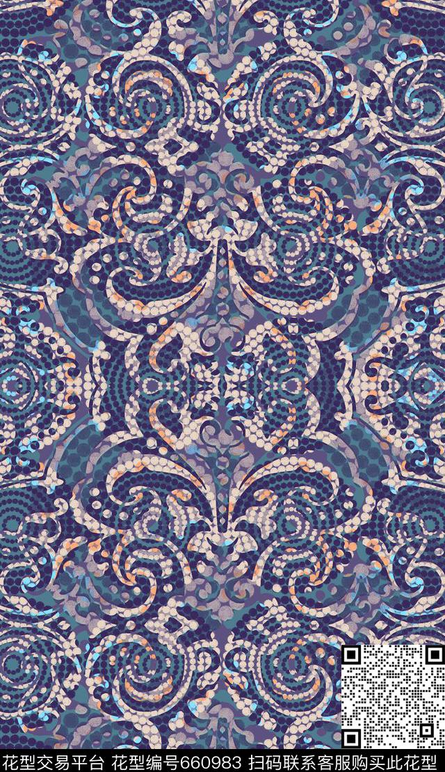 几何传统印花华亿平台下载（图片编号: 660983） - 瓦栏（Walan）