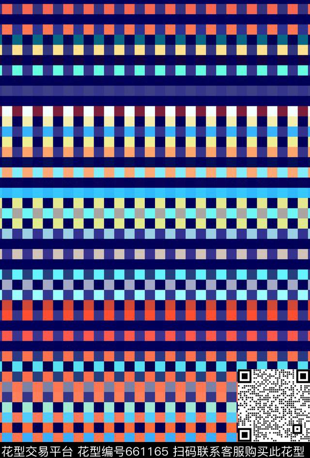 线条格纹几何条纹传统印花华亿平台下载（图片编号: 661165） - 瓦栏（Walan）