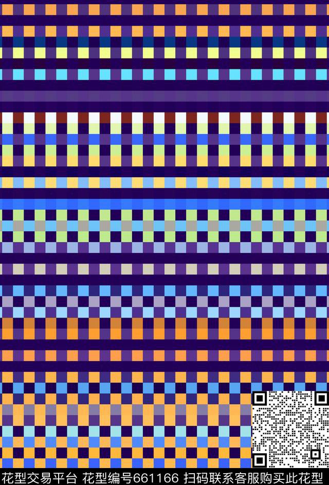 线条格纹几何条纹传统印花华亿平台下载（图片编号: 661166） - 瓦栏（Walan）