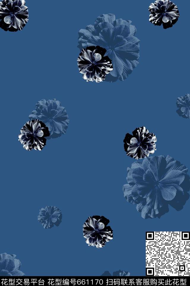 商务休闲男装小花数码印花华亿平台下载（图片编号: 661170） - 瓦栏（Walan）