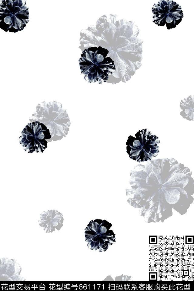 商务休闲男装小花数码印花华亿平台下载（图片编号: 661171） - 瓦栏（Walan）