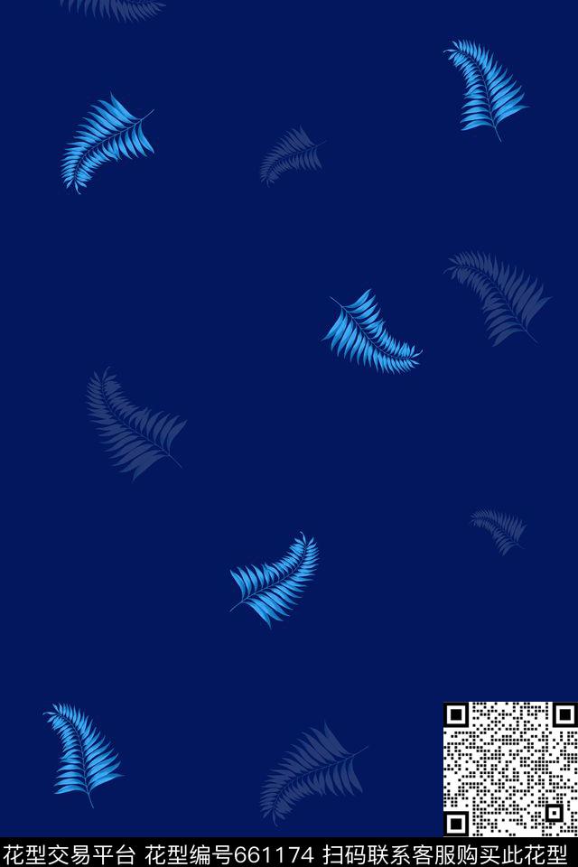 商务休闲男装棕榈叶数码印花华亿平台下载（图片编号: 661174） - 瓦栏（Walan）