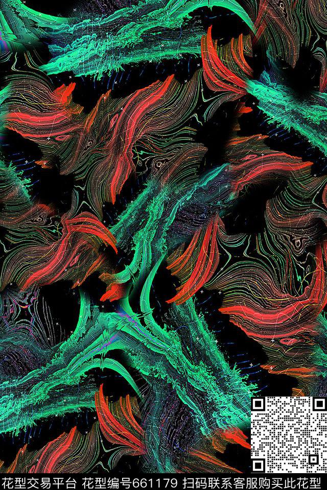 抽象数码印花华亿平台下载（图片编号: 661179） - 瓦栏（Walan）