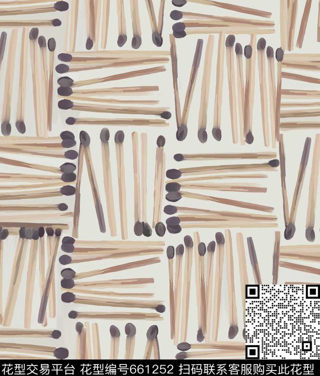 女装波普火柴数码印花华亿平台下载（图片编号: 661252） - 瓦栏（Walan）