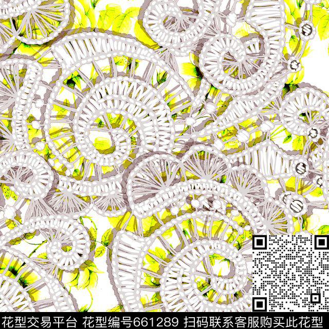 宫廷风巴洛克欧美数码印花华亿平台下载（图片编号: 661289） - 瓦栏（Walan）