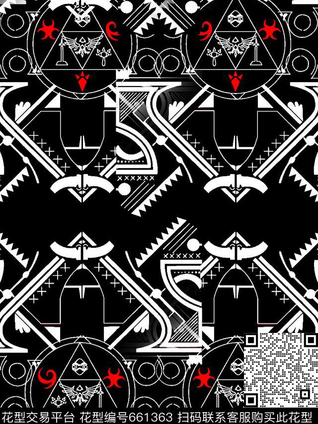 时尚男装数码印花华亿平台下载（图片编号: 661363） - 瓦栏（Walan）