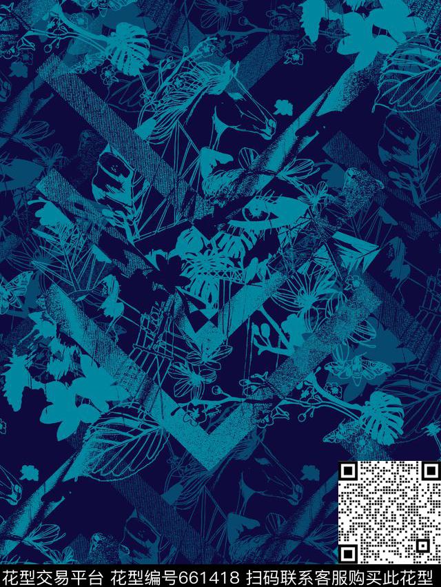 时尚男装数码印花华亿平台下载（图片编号: 661418） - 瓦栏（Walan）