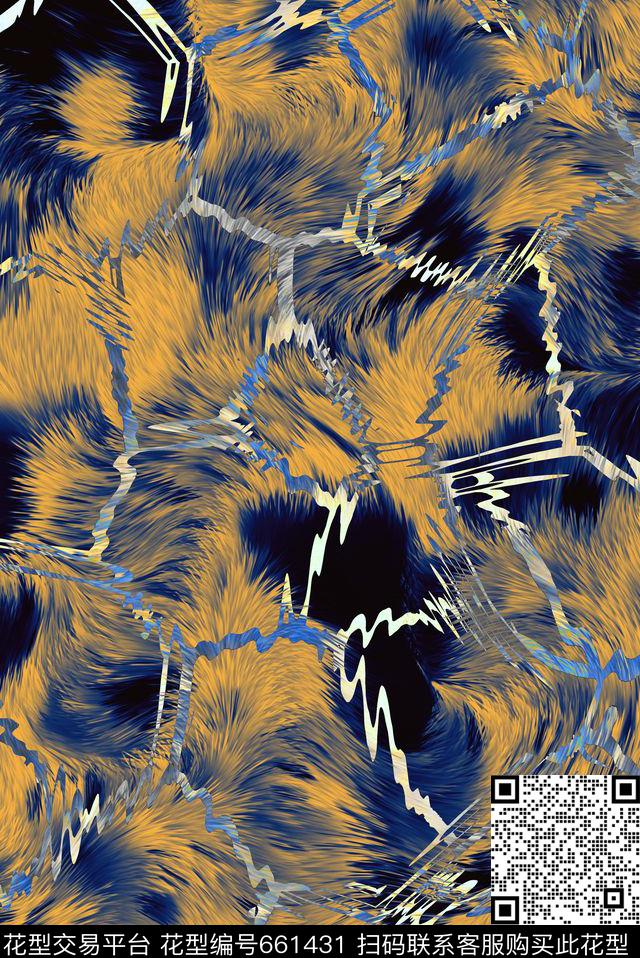 羽毛动物纹秋冬数码印花华亿平台下载（图片编号: 661431） - 瓦栏（Walan）