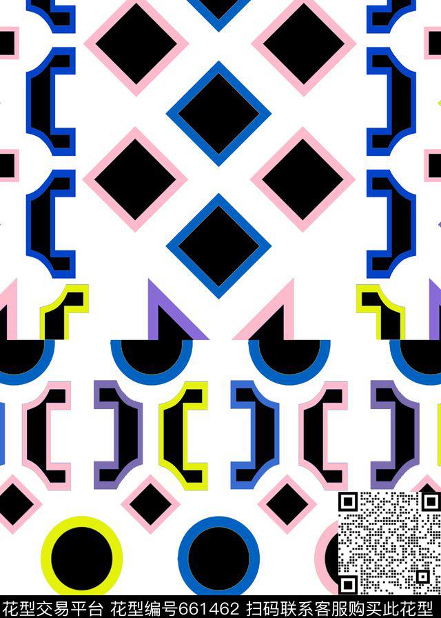 格子传统印花华亿平台下载（图片编号: 661462） - 瓦栏（Walan）