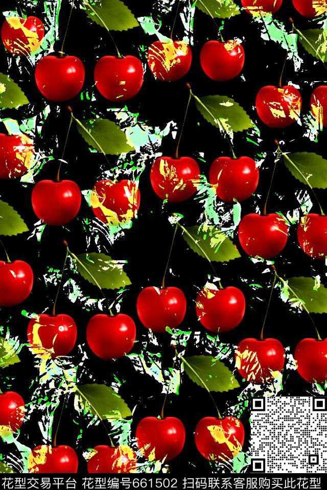 田园风水果岩石数码印花华亿平台下载（图片编号: 661502） - 瓦栏（Walan）