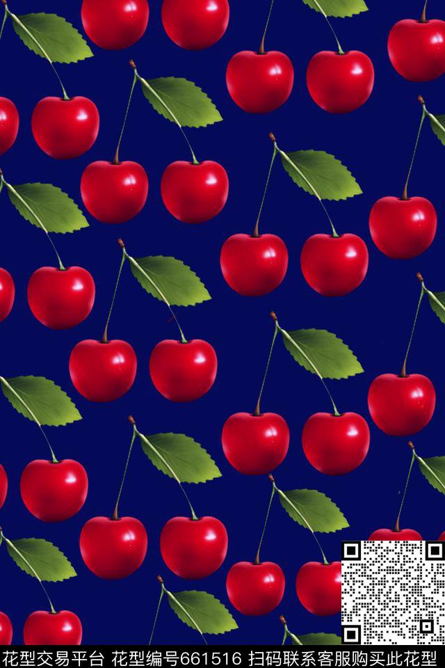 水果蔬菜田园风男女衬衣数码印花华亿平台下载（图片编号: 661516） - 瓦栏（Walan）