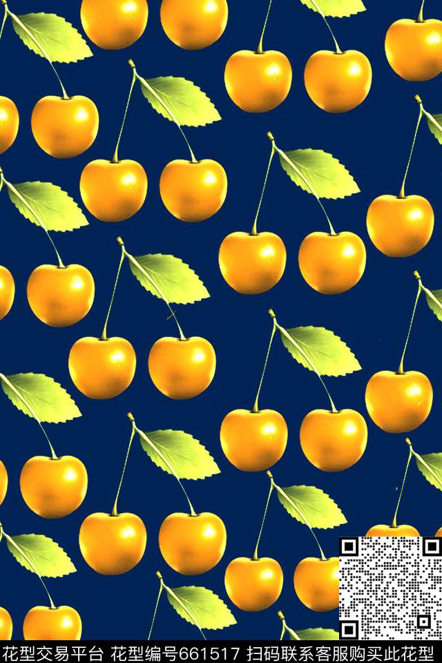 水果蔬菜田园风男女衬衣数码印花华亿平台下载（图片编号: 661517） - 瓦栏（Walan）