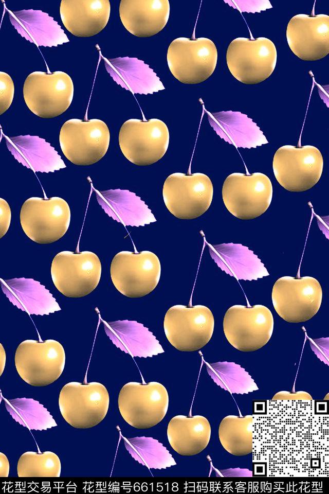 水果蔬菜田园风男女衬衣数码印花华亿平台下载（图片编号: 661518） - 瓦栏（Walan）