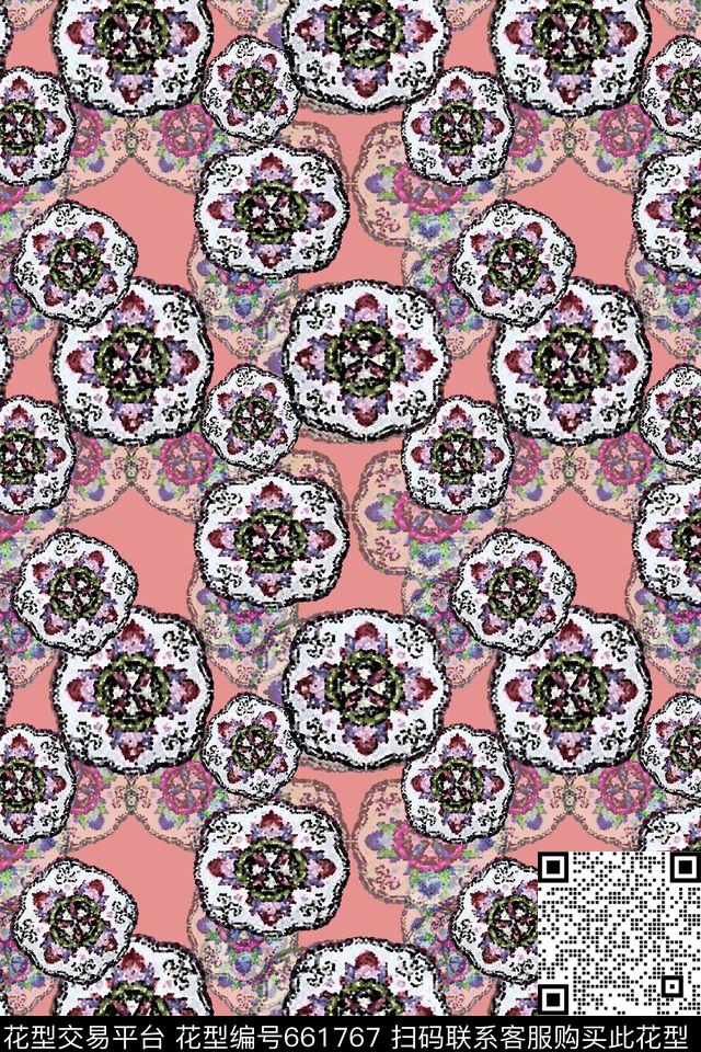 几何拼接几何图案民族风图案数码印花华亿平台下载（图片编号: 661767） - 瓦栏（Walan）