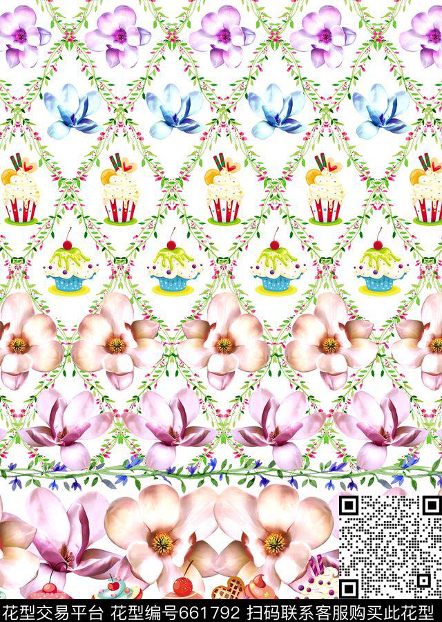 趣味MAX-女装花卉花卉数码印花华亿平台下载（图片编号: 661792） - 瓦栏（Walan）