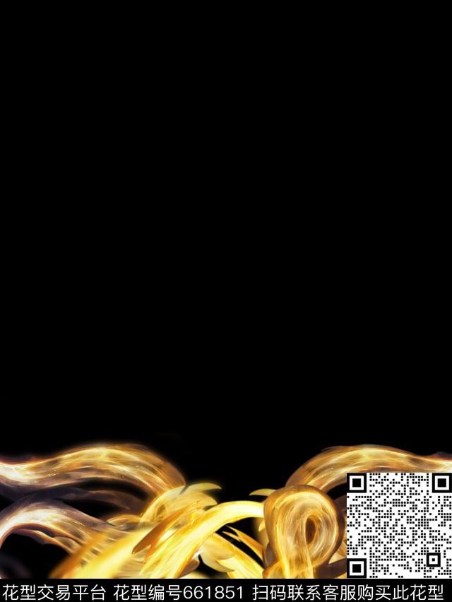 八爪鱼形状火焰时尚潮牌华亿平台适用于卫衣t恤夹克衬衫数码印花华亿平台下载（图片编号: 661851） - 瓦栏（Walan）