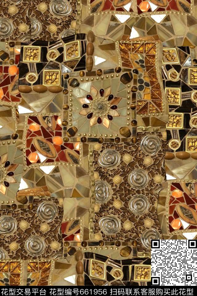 几何格子墙砖数码印花华亿平台下载（图片编号: 661956） - 瓦栏（Walan）