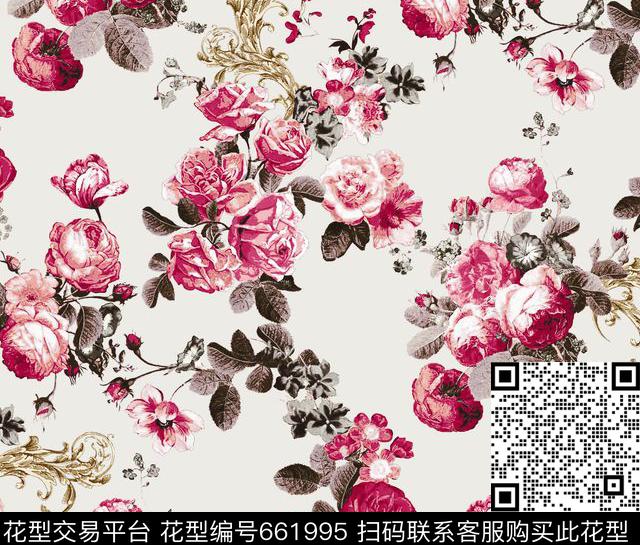小碎花花欧洲传统印花华亿平台下载（图片编号: 661995） - 瓦栏（Walan）