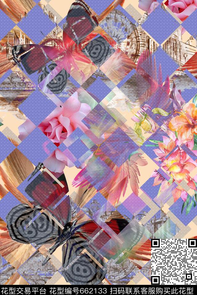 几何零点--泳装零点--女装数码印花华亿平台下载（图片编号: 662133） - 瓦栏（Walan）