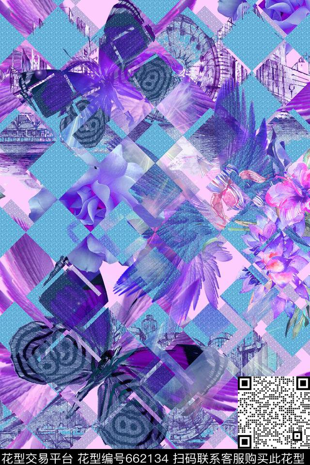 几何零点--泳装零点--女装数码印花华亿平台下载（图片编号: 662134） - 瓦栏（Walan）