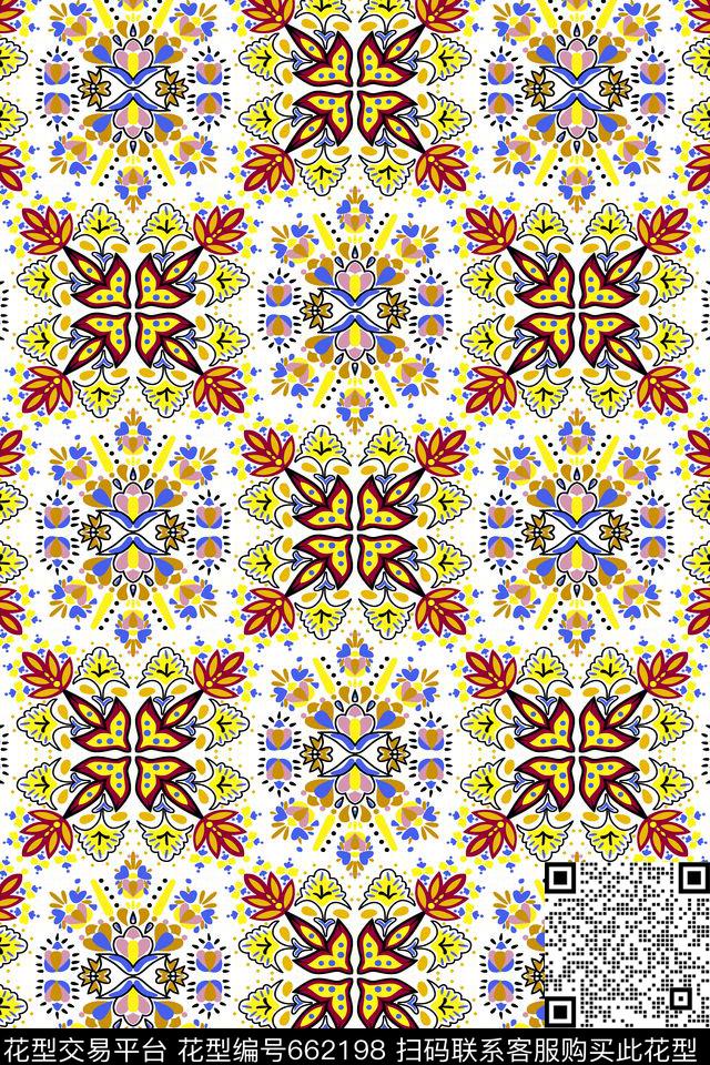 民族风欧美欧式传统印花华亿平台下载（图片编号: 662198） - 瓦栏（Walan）