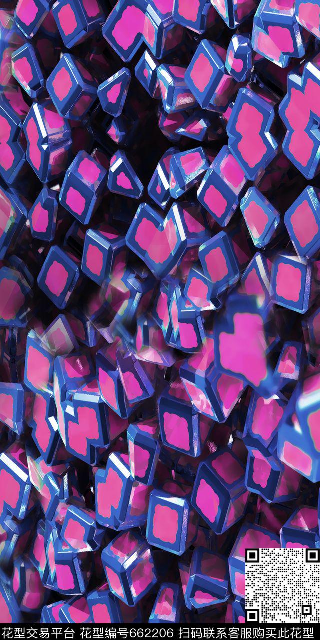 洋阳---抽象数码印花华亿平台下载（图片编号: 662206） - 瓦栏（Walan）