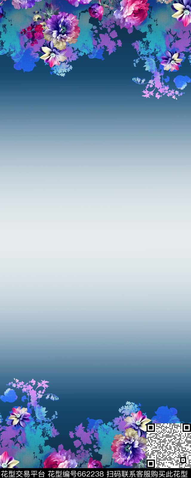 大花牡丹花朵数码印花华亿平台下载（图片编号: 662238） - 瓦栏（Walan）
