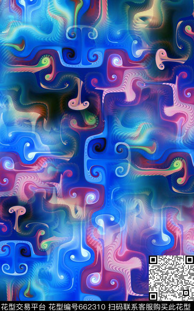 纹理炫彩肌理数码印花华亿平台下载（图片编号: 662310） - 瓦栏（Walan）