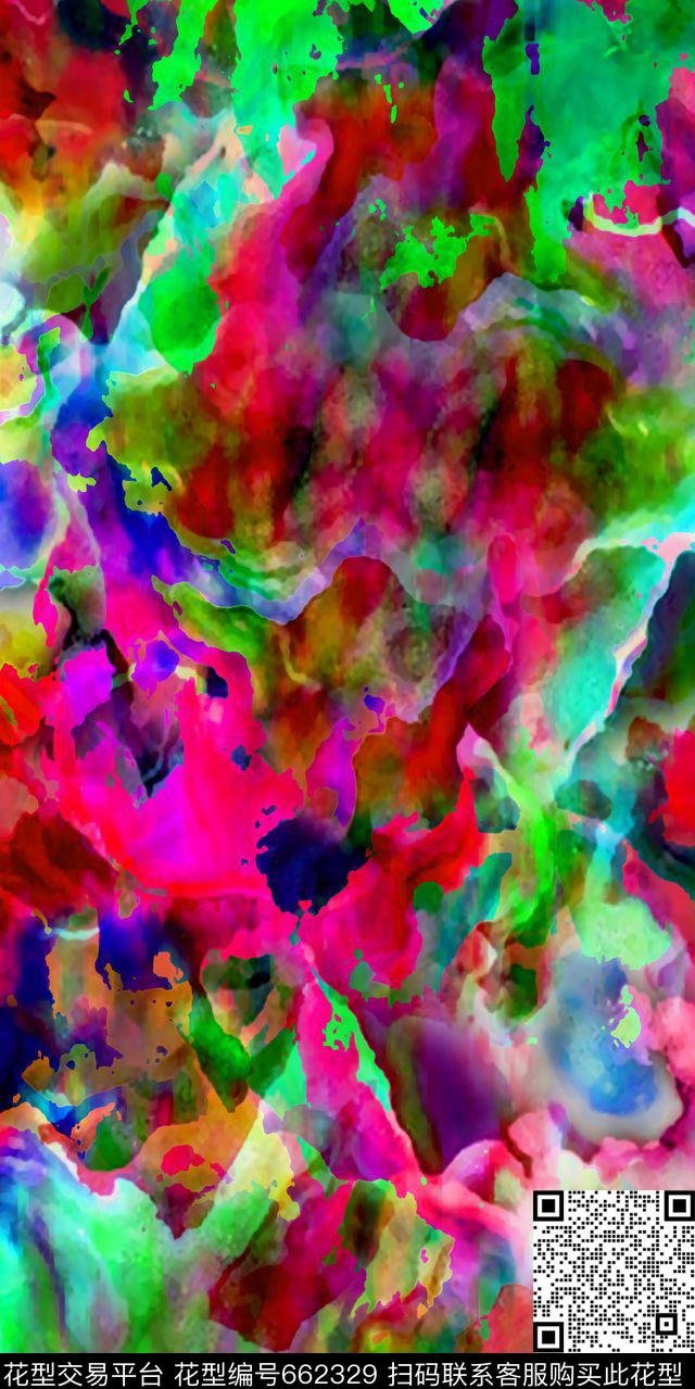 洋阳---抽象数码印花华亿平台下载（图片编号: 662329） - 瓦栏（Walan）