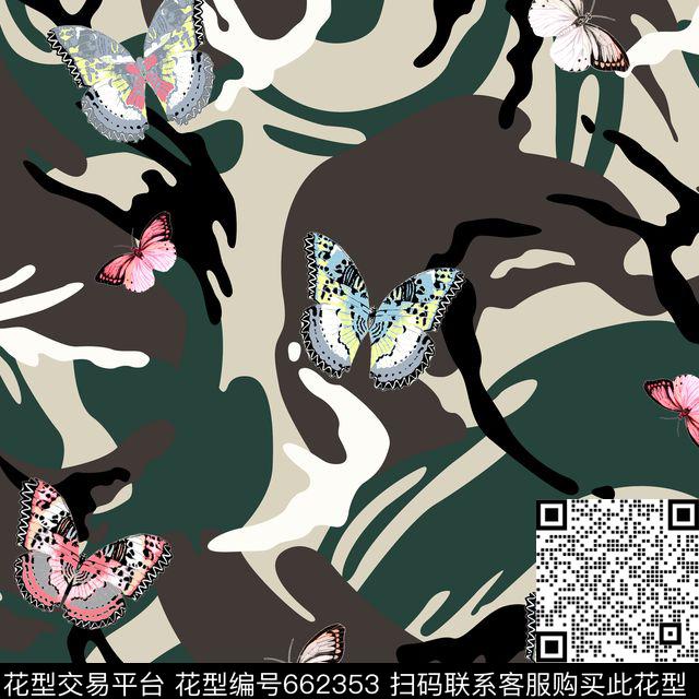 动物迷彩抽象军装迷彩数码印花华亿平台下载（图片编号: 662353） - 瓦栏（Walan）