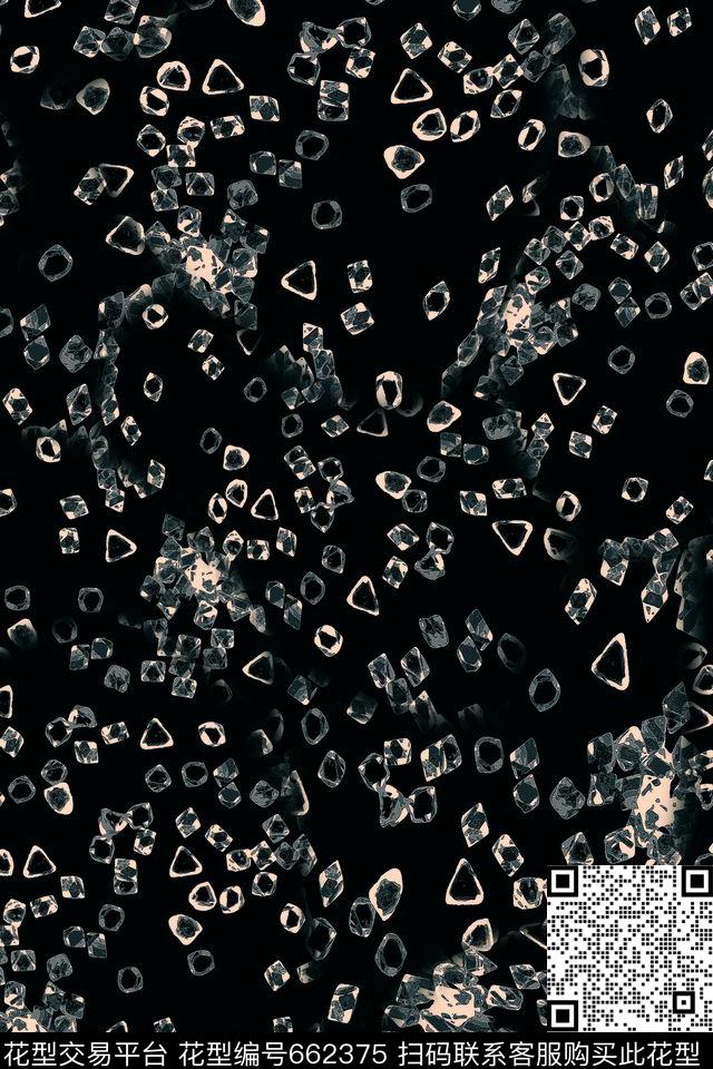 男装抽象休闲数码印花华亿平台下载（图片编号: 662375） - 瓦栏（Walan）