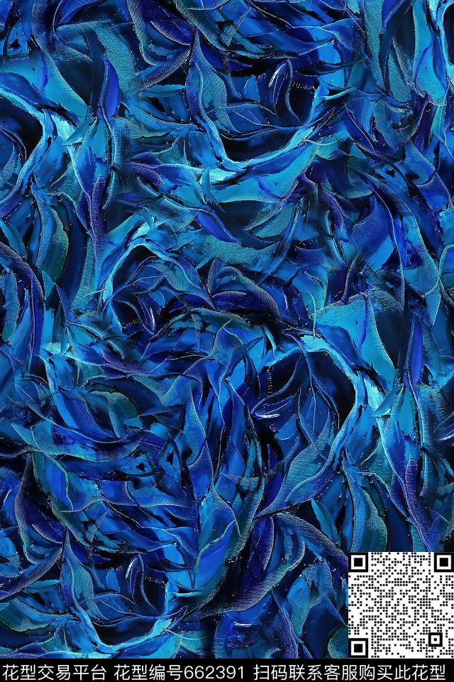 抽象纹理手绘数码印花华亿平台下载（图片编号: 662391） - 瓦栏（Walan）