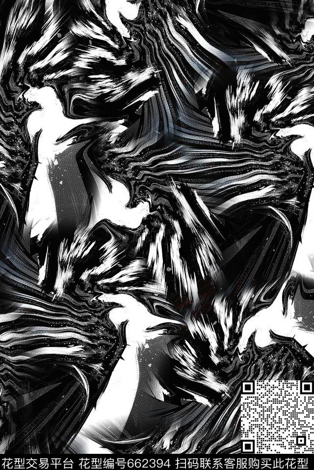 抽象休闲数码印花华亿平台下载（图片编号: 662394） - 瓦栏（Walan）