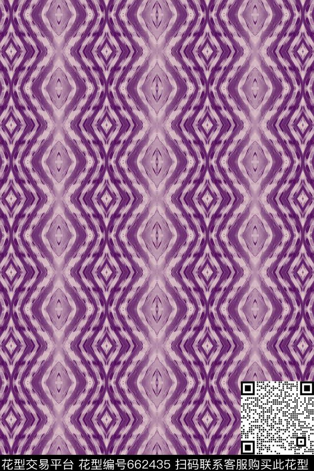 抽象梦幻抽象图案炫彩数码印花华亿平台下载（图片编号: 662435） - 瓦栏（Walan）