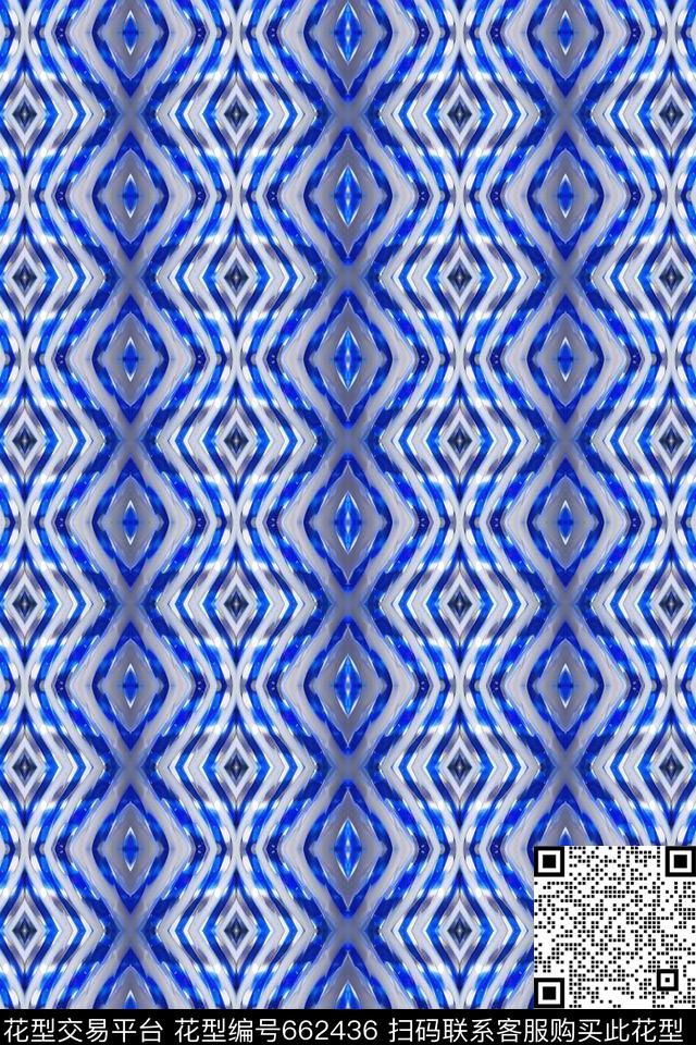 抽象梦幻抽象图案炫彩数码印花华亿平台下载（图片编号: 662436） - 瓦栏（Walan）