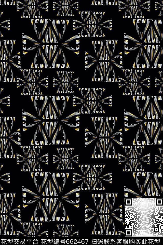 男士泳装炫彩几何拼贴数码印花华亿平台下载（图片编号: 662467） - 瓦栏（Walan）