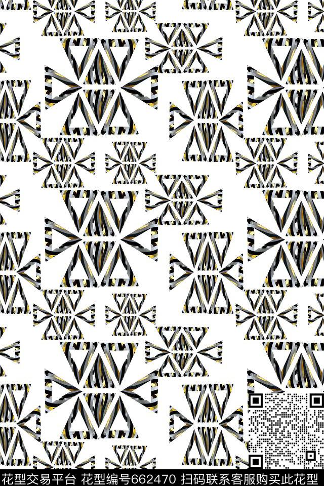 男士泳装炫彩几何拼贴数码印花华亿平台下载（图片编号: 662470） - 瓦栏（Walan）