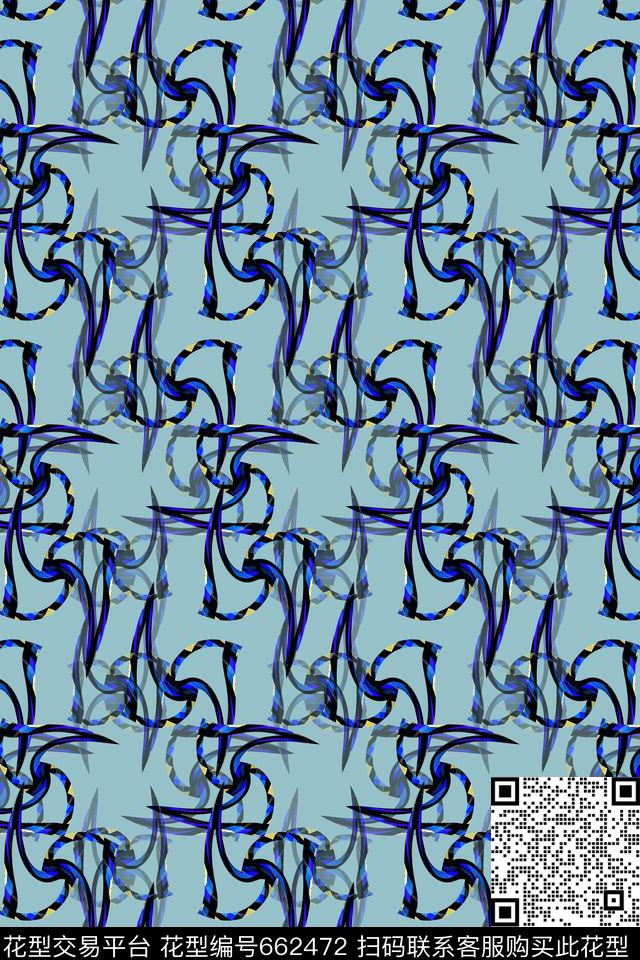 男士泳装炫彩几何拼贴数码印花华亿平台下载（图片编号: 662472） - 瓦栏（Walan）